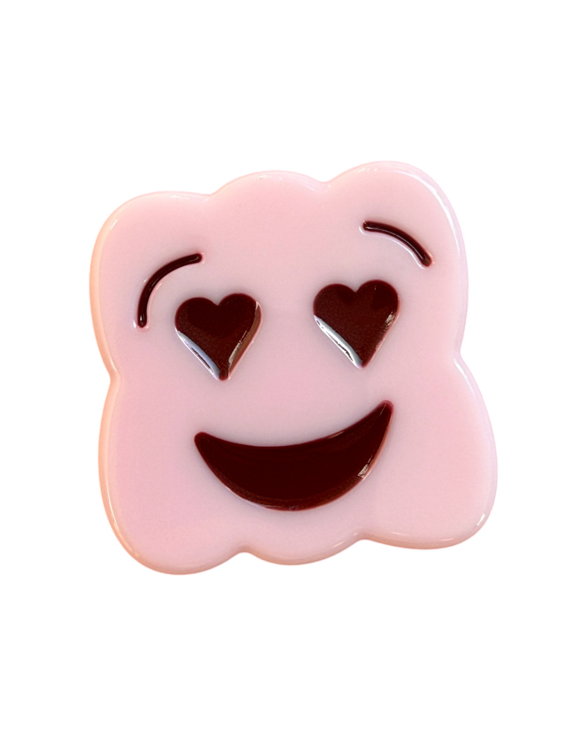 Little Biscuit Love magnet biscuit aux yeux en cœur réalisé à la main en résine époxy