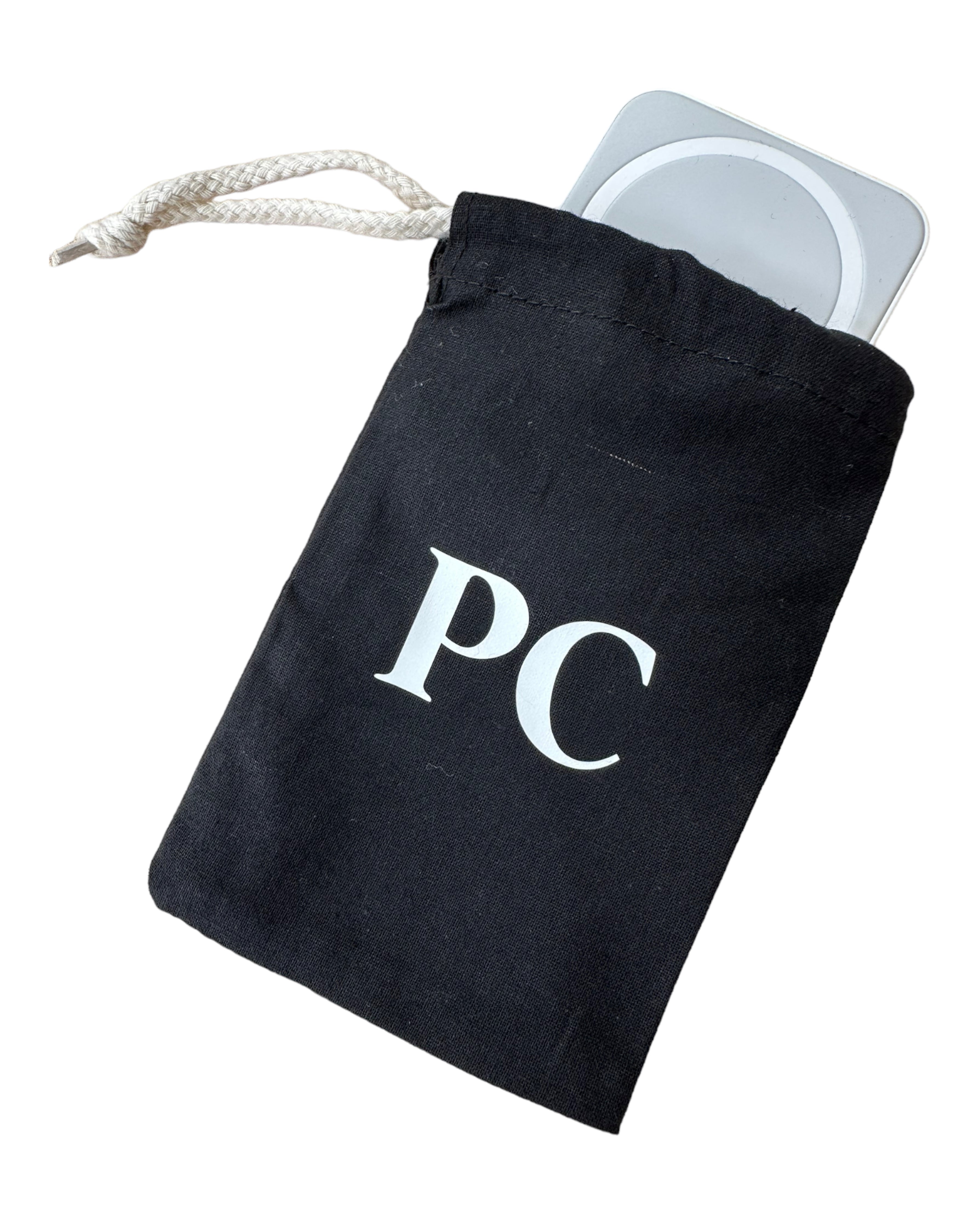 Mini pochon marine avec initiales Lolie'z
