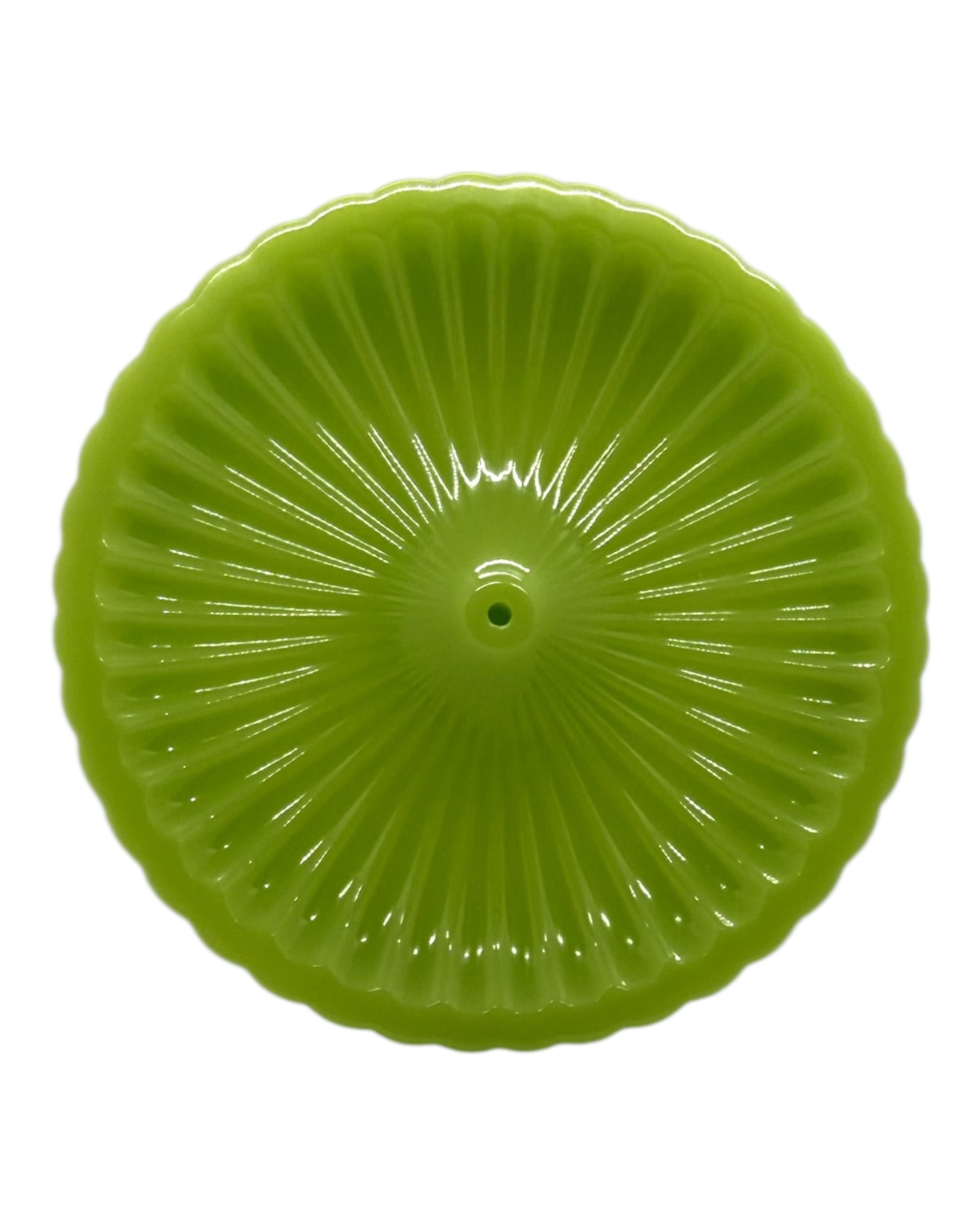 Nami, porte-encens en résine époxy fait main, aux lignes ondulées inspirées des vagues, pour une ambiance calme et apaisante.