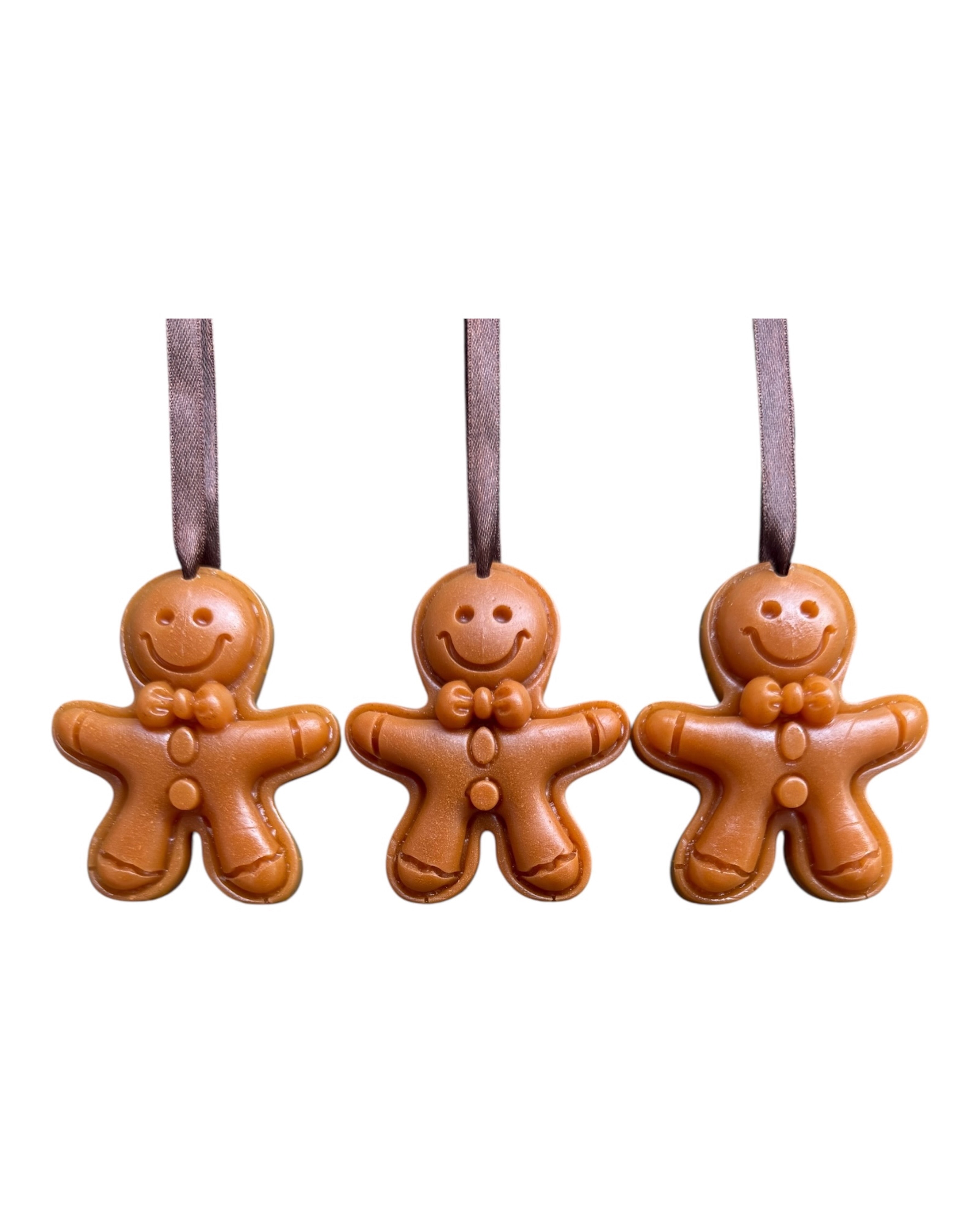 Ornement pain d’épice en résine époxy, parfait pour une déco de Noël chaleureuse. Lolie'z