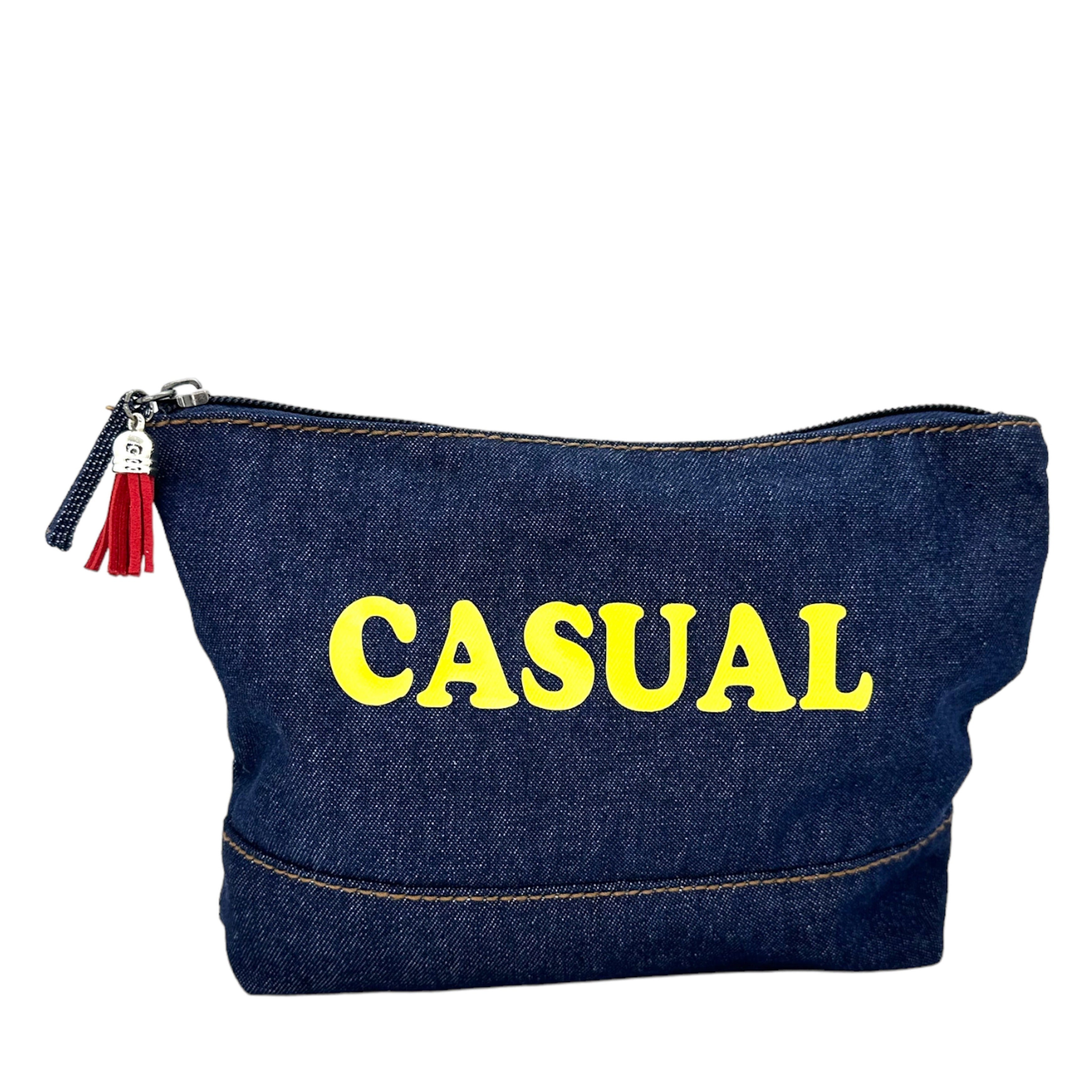 Pochette Amy Casual denim jaune Loliez