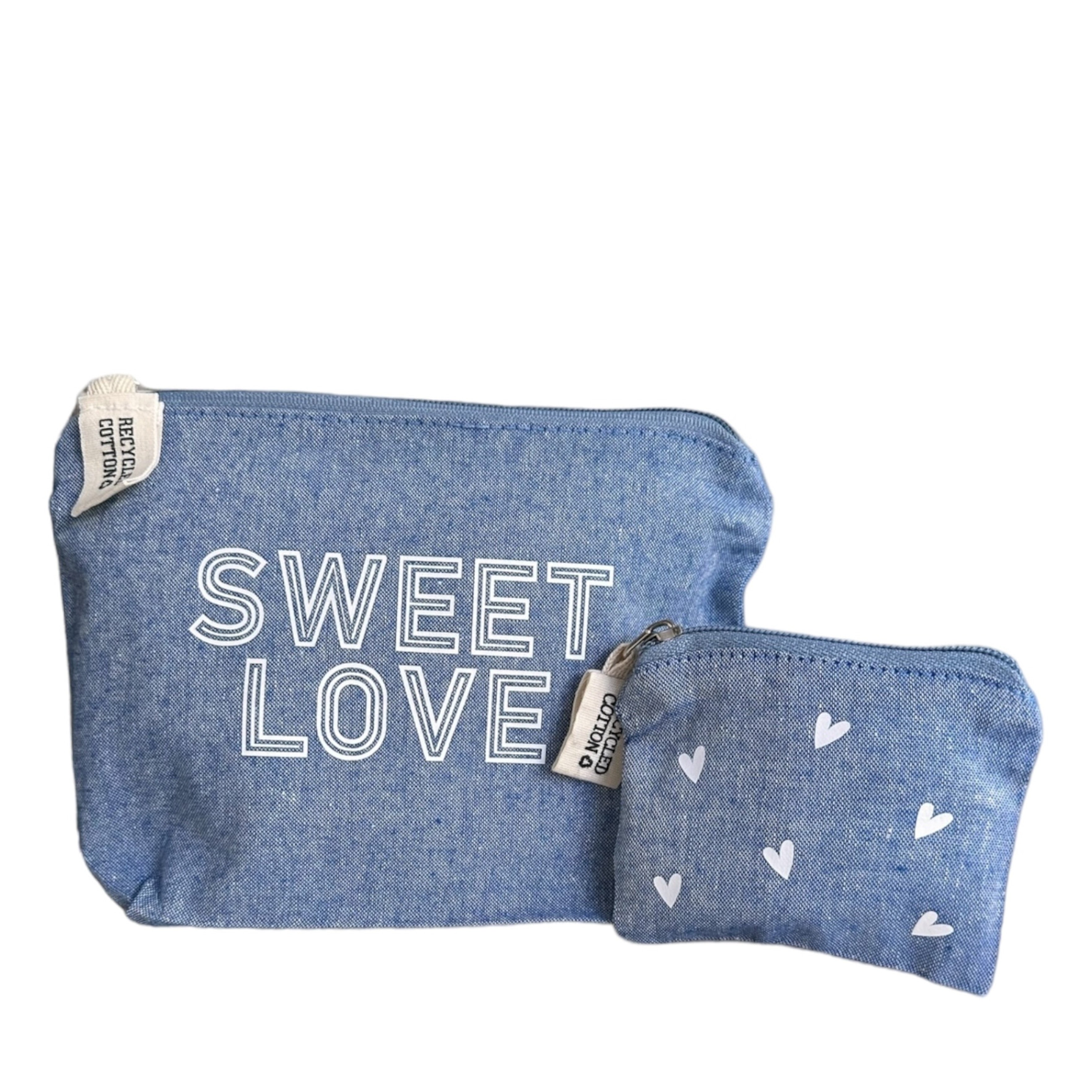 duo pochettes ivy lolie'z sweet love coton recyclé