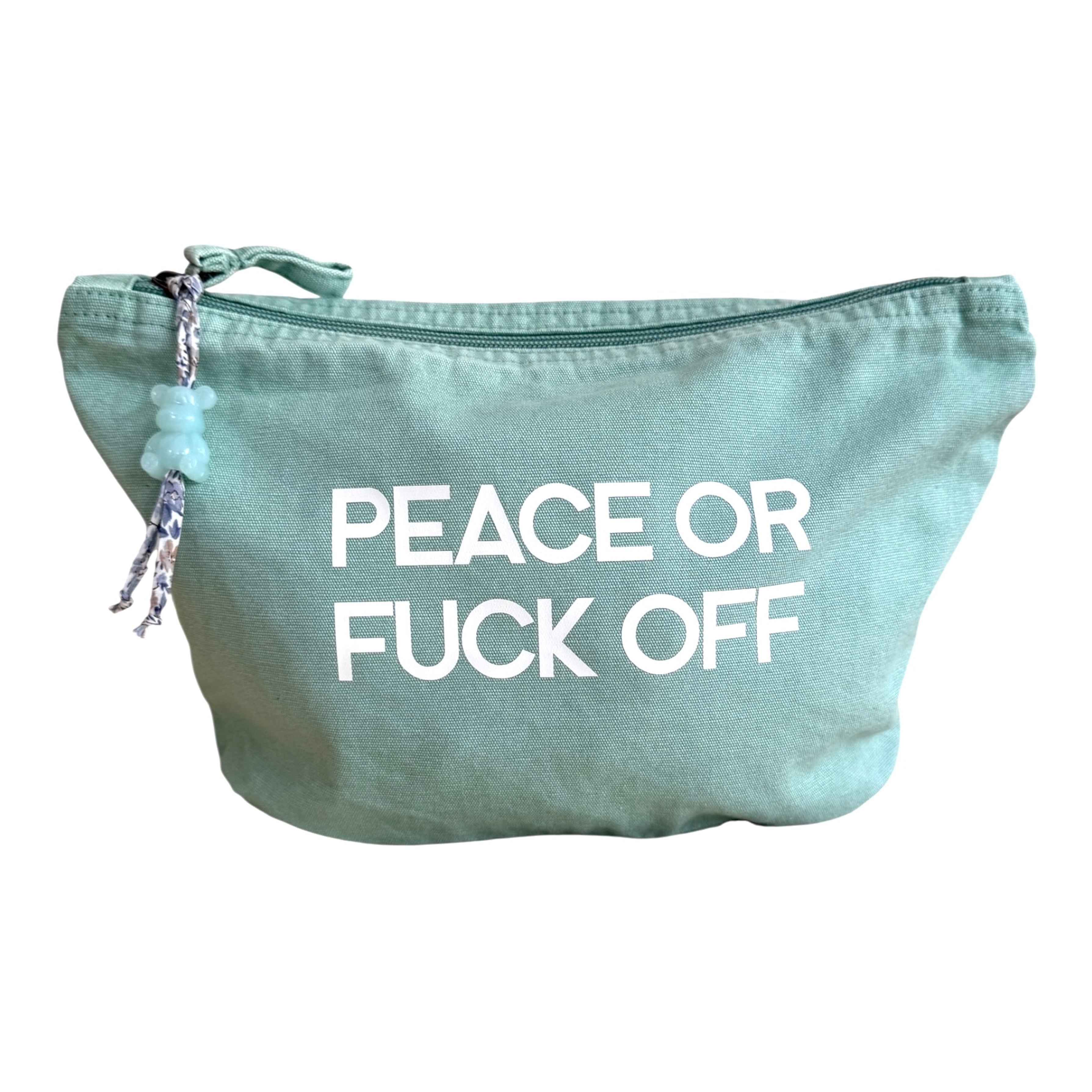 pochette street message peace or fuck off accessoire style urbain