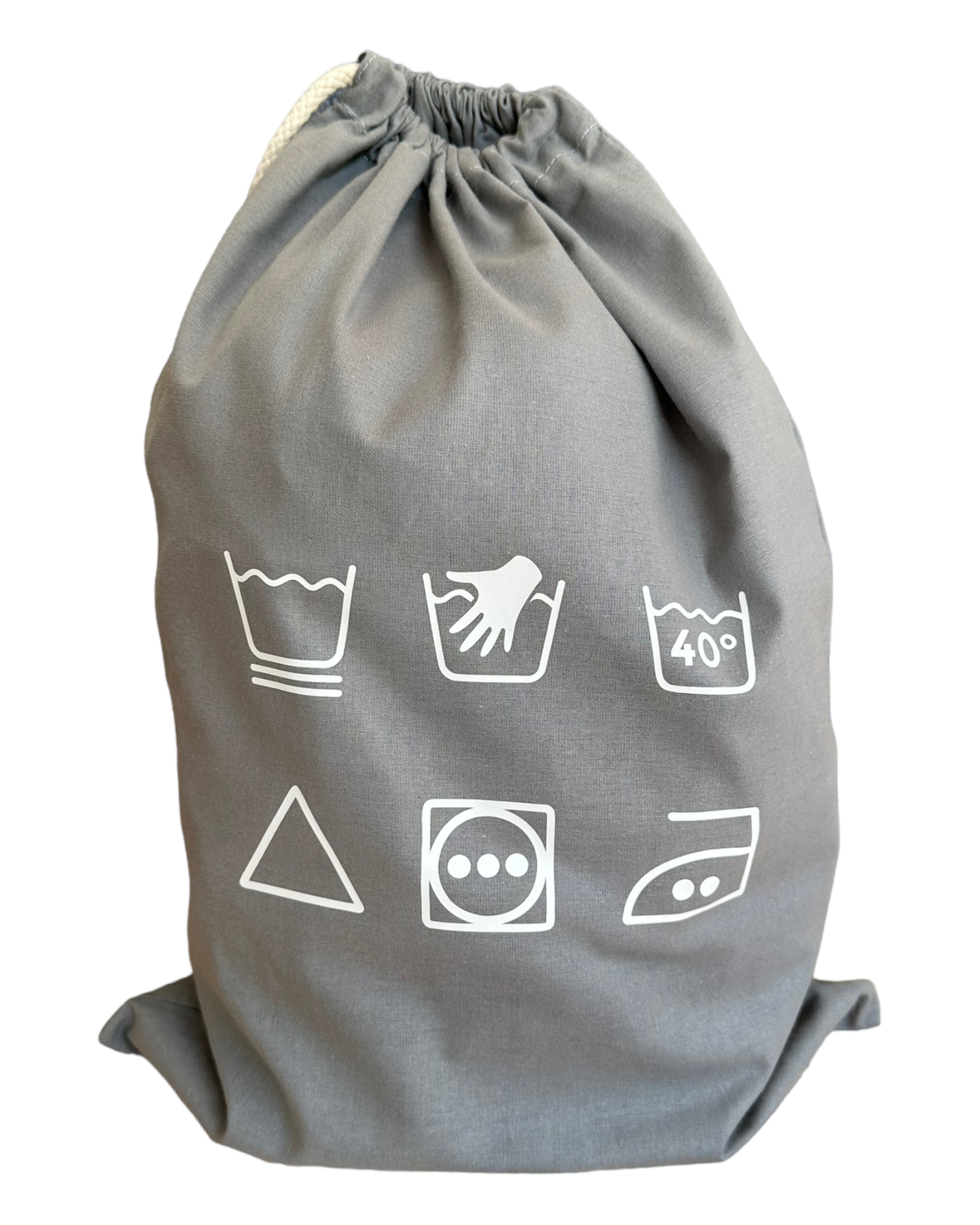 Pochon voyage linge sale gris laundry Lolie'z