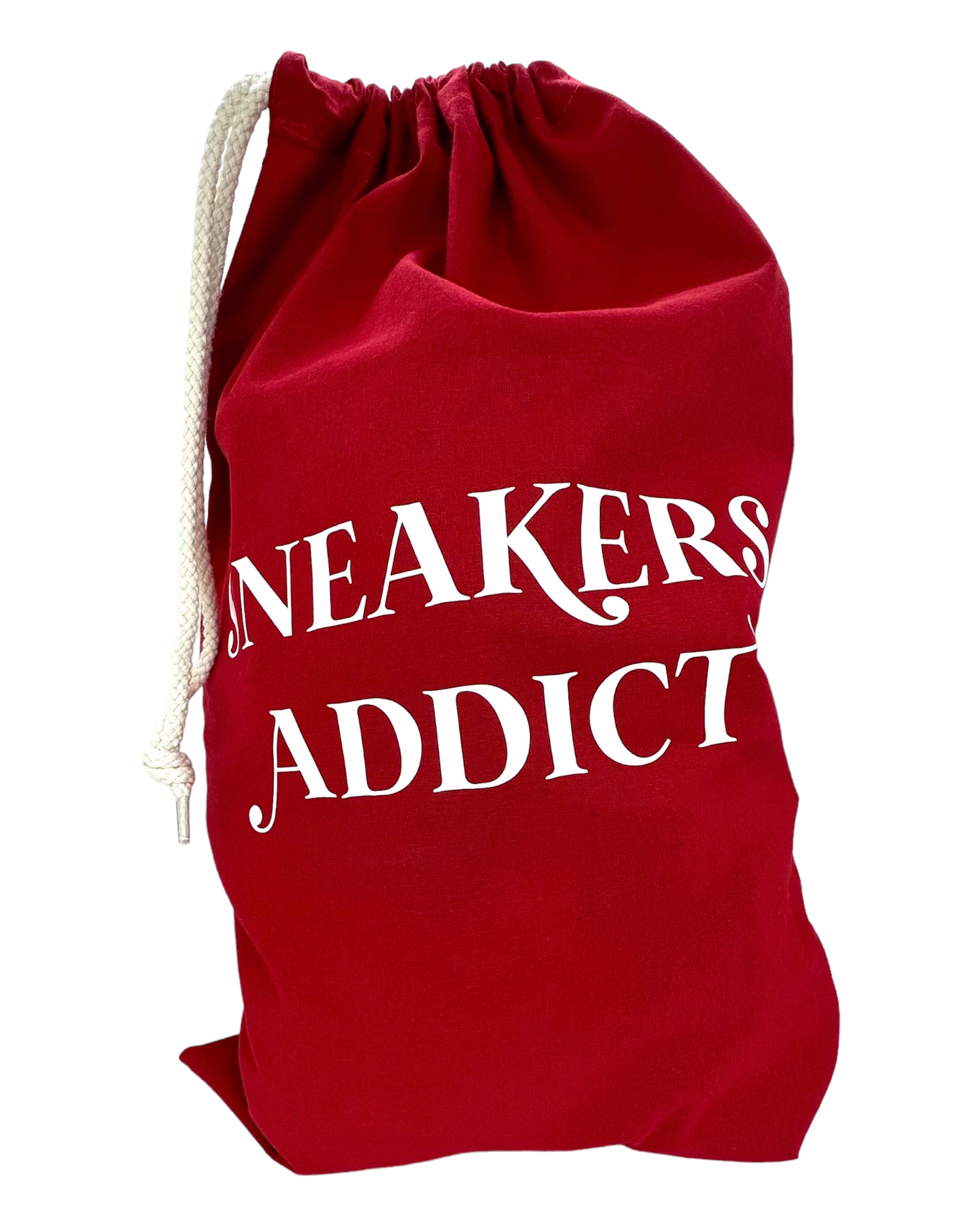 Pochon voyage sneakers addict rouge Lolie'z