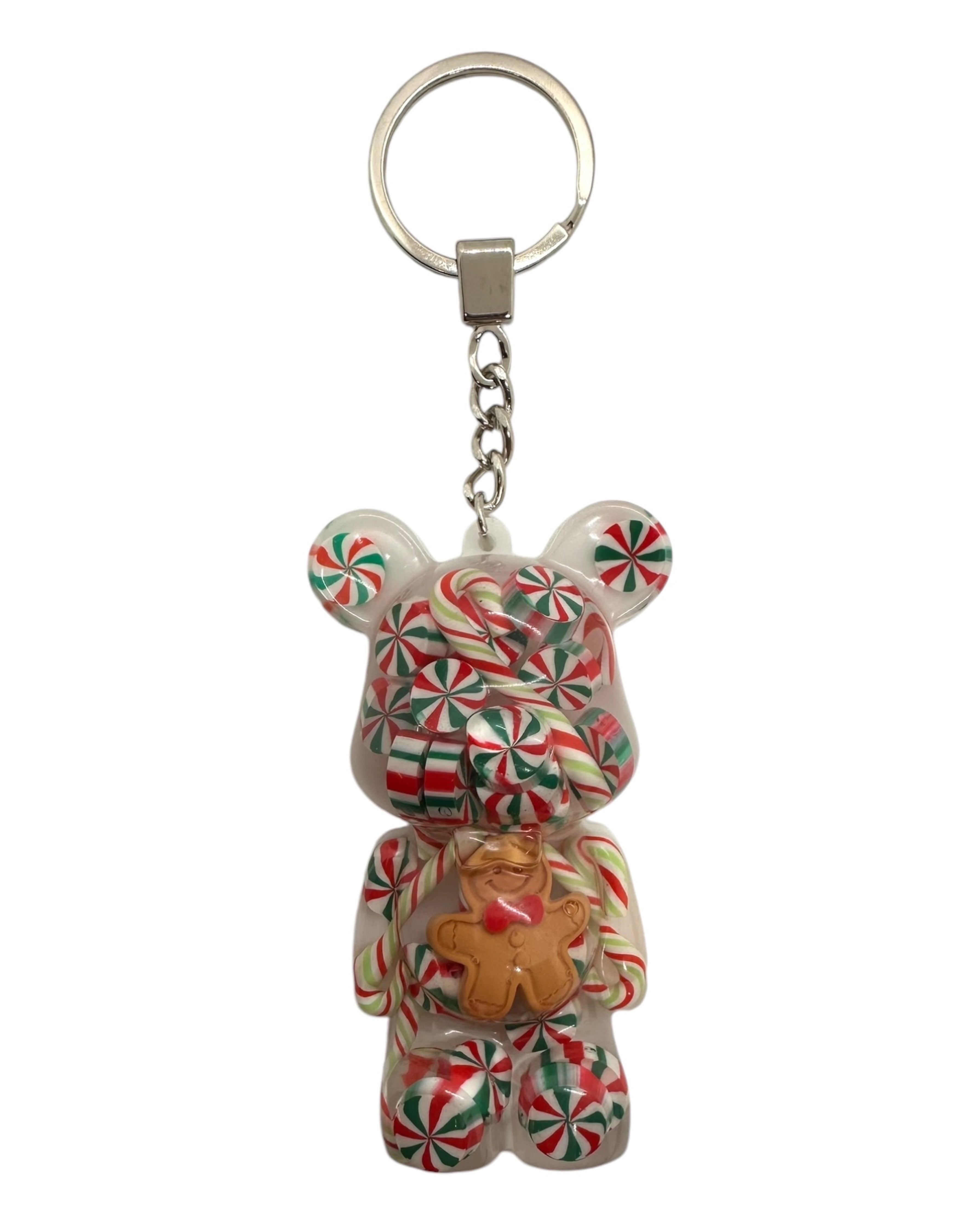 Porte clés Teddy'z Lolie'z en résine epoxy Noël