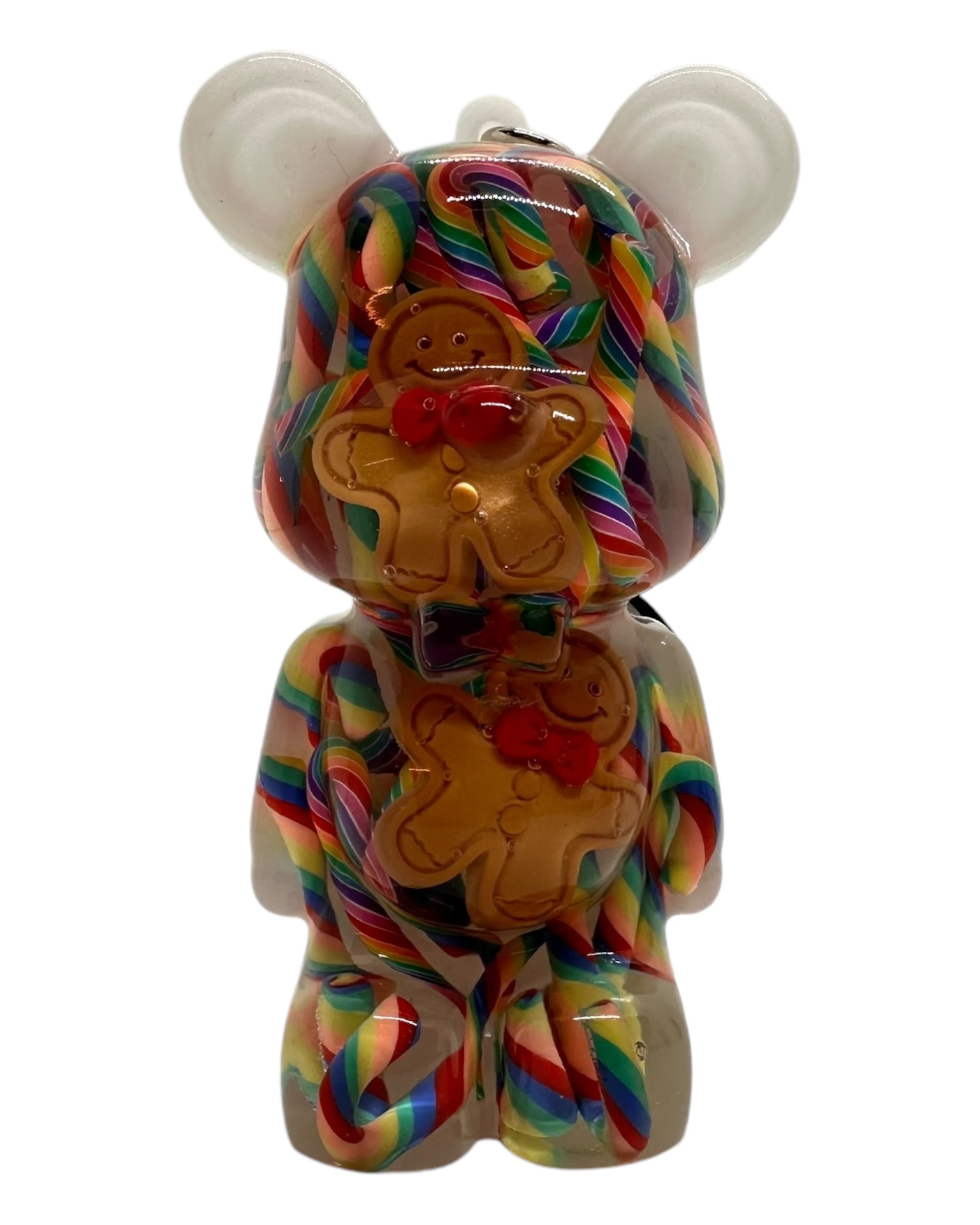 Porte clés Teddy'z Lolie'e en résine epoxy Noël