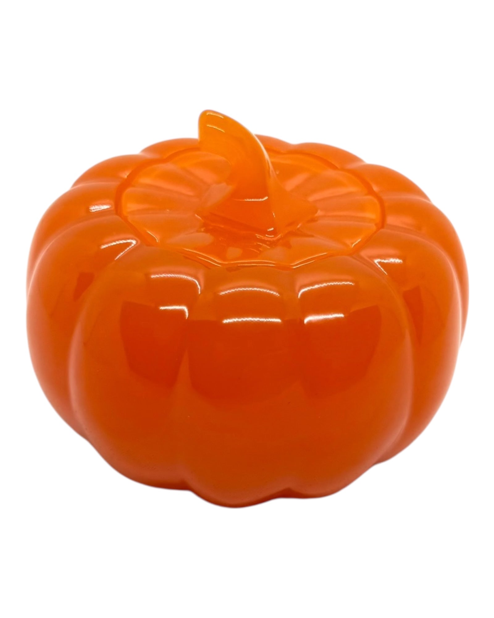 Boîte Pumpkin Pot en forme de citrouille orange en résine époxy, parfaite pour ranger bonbons, douceurs ou petits trésors. Lolie'z