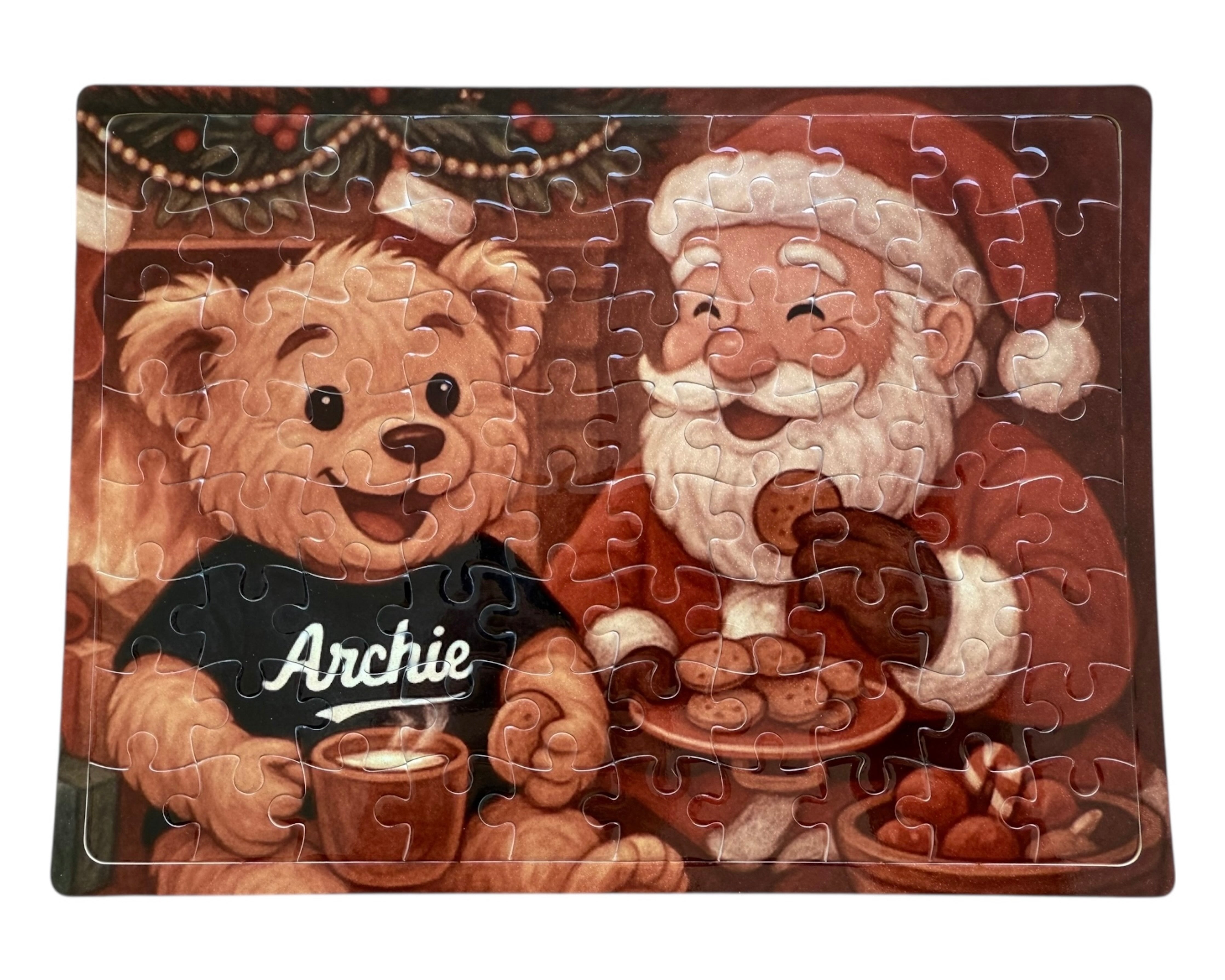 Puzzle Noel 80 pieces pour enfants en sublimation transfert thermique. Lolie'z