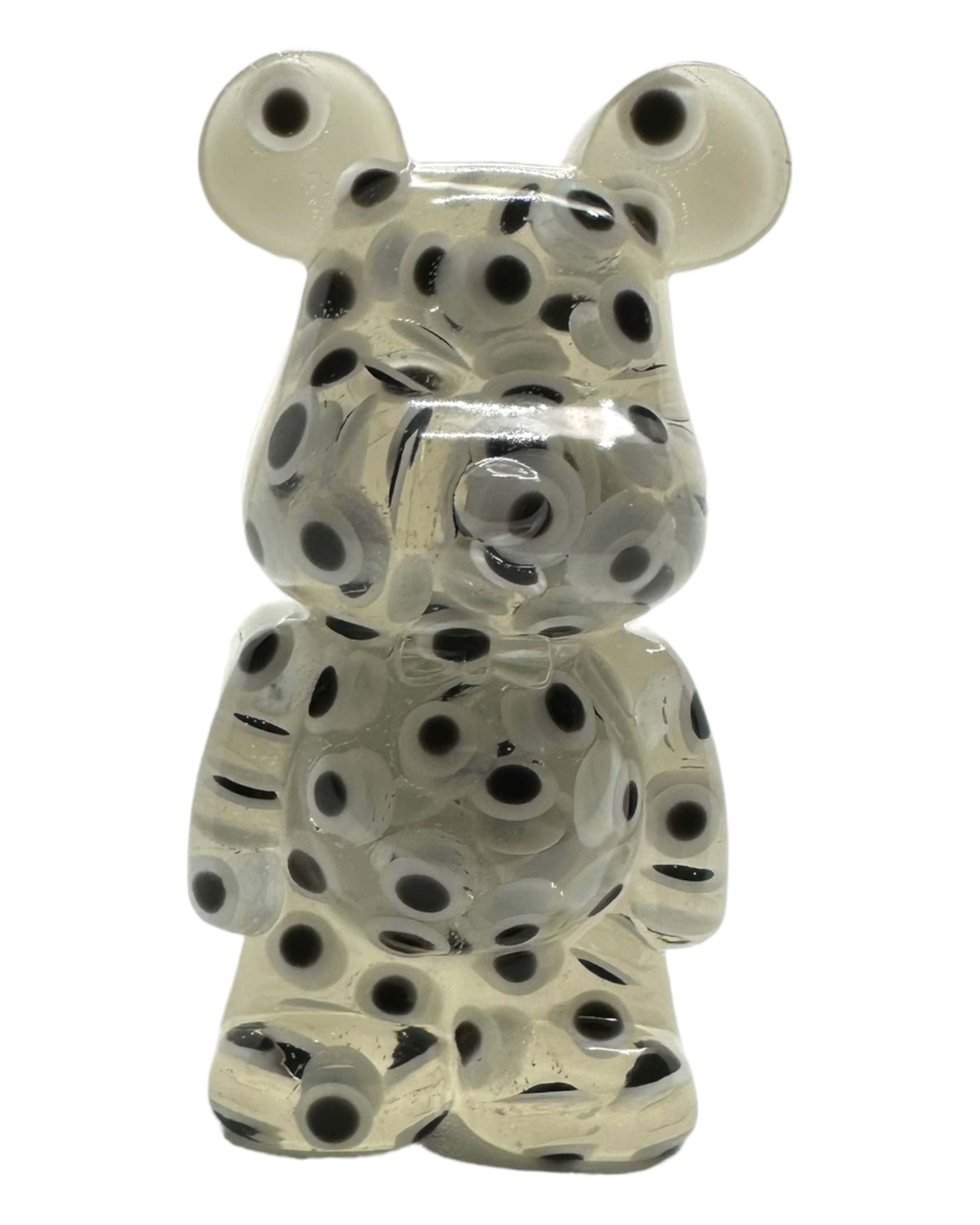 Small Teddy'z aimant white  eyes Lolie'z magnet