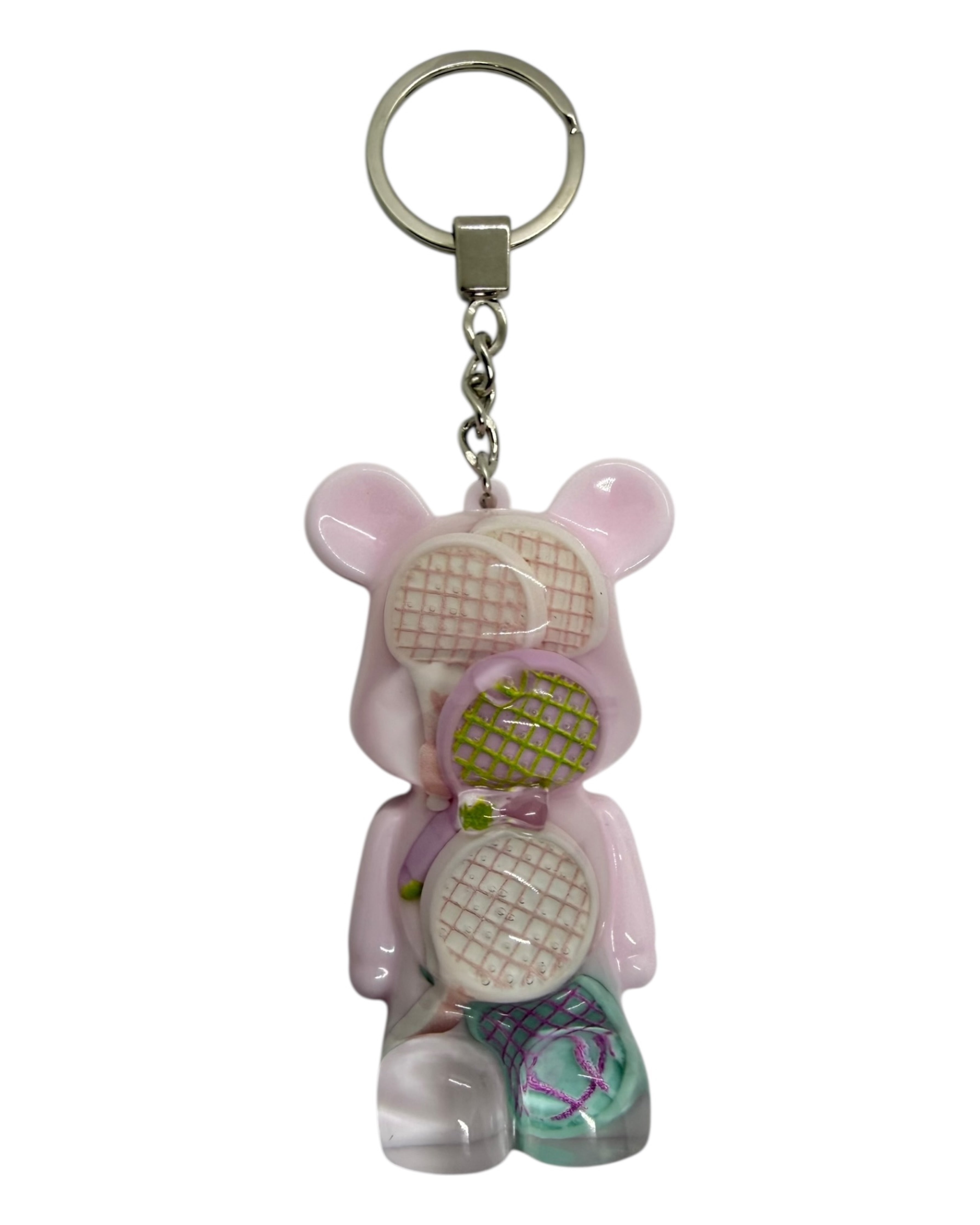 Porte cles Teddy’z Smash en resine epoxy fait main, creation artisanale originale et fun.

