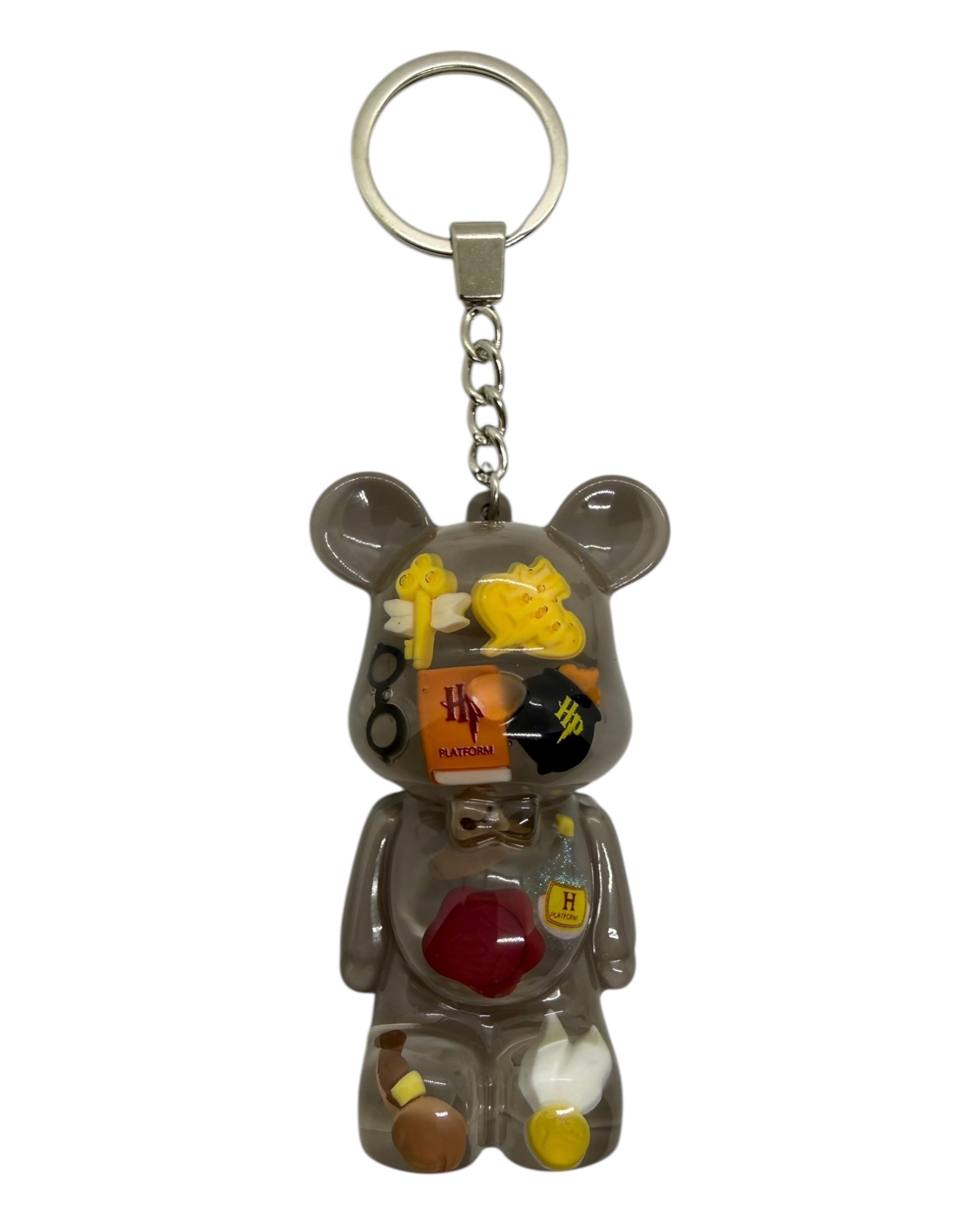 Porte cles Teddy’z Wizard en resine epoxy fait main, accessoire original inspire de l univers magique.