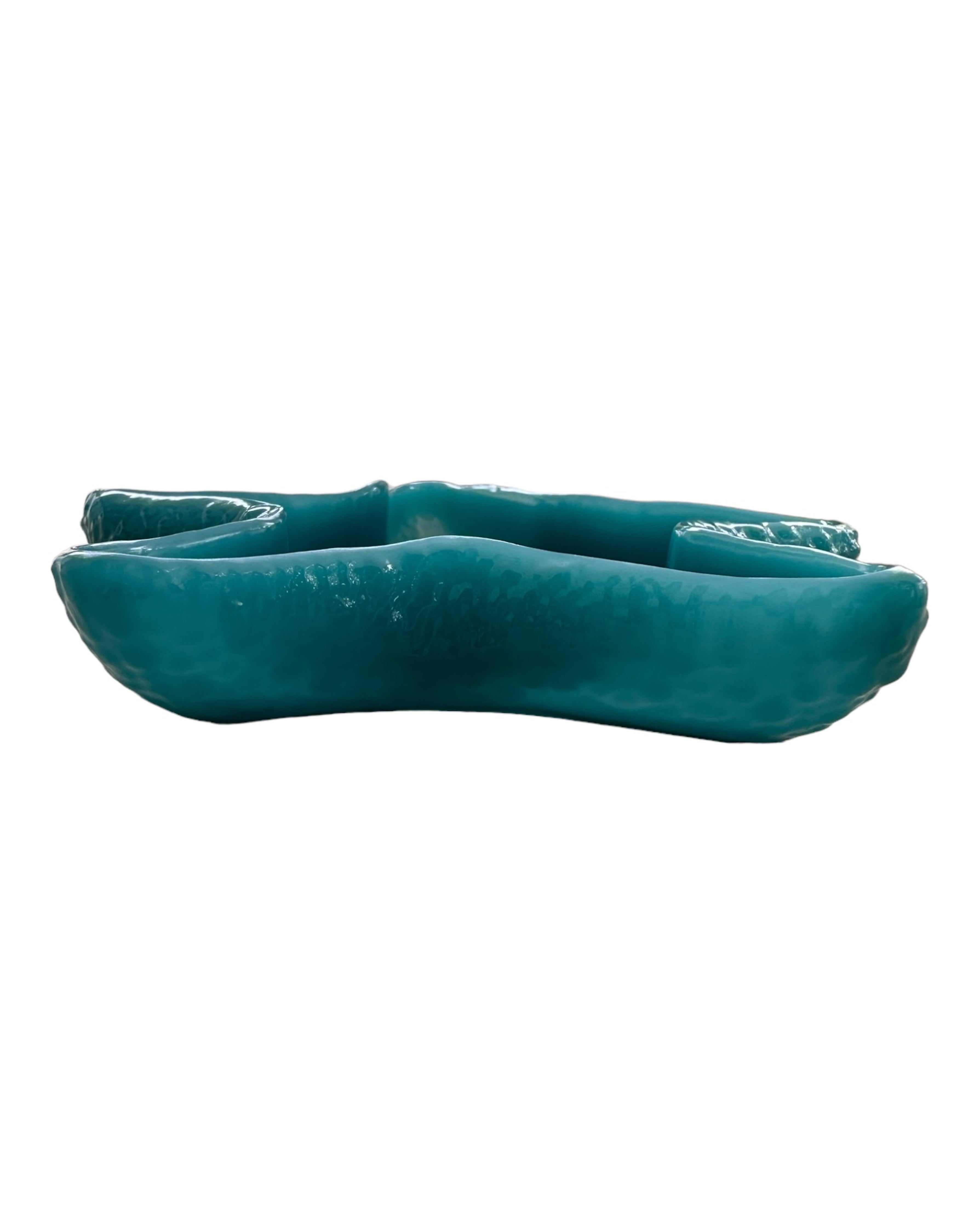 vide poche lolie'z résine epoxy étoile de mer bleu sarcelle 